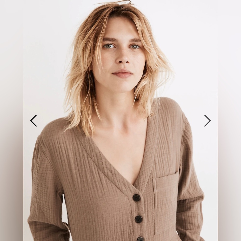 🐌NWT🐌Madewell Lightspun Stitched-Pocket Coverall Jumpsuit - Picture 4 of 7